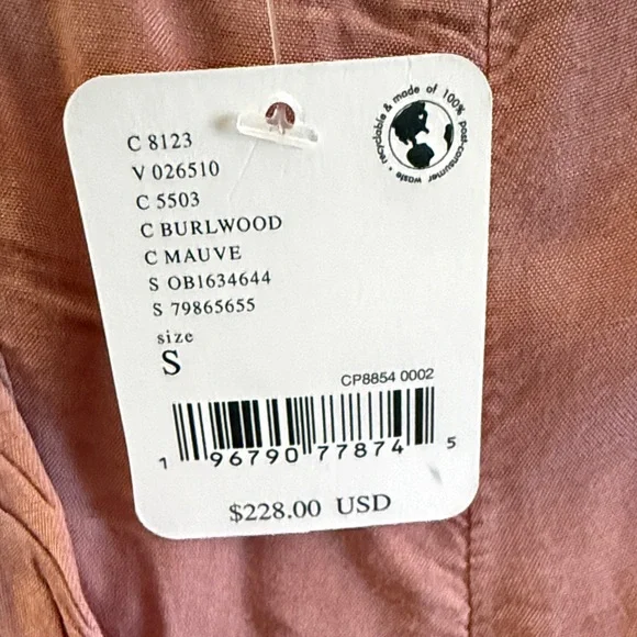 Free People Ruffled Mauve Wide Leg Pants - Picture 11 of 11